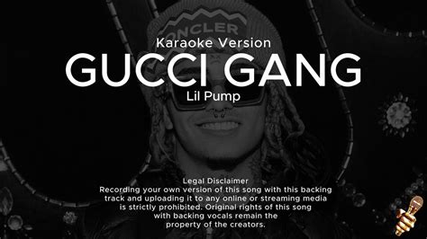 karaoke texty gucci gang